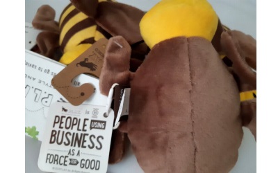 P.L.A.Y. Pet Lifestyle and You Plush Toy Bee, Yellow/Brown