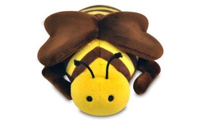 P.L.A.Y. Pet Lifestyle and You Plush Toy Bee, Yellow/Brown