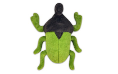 P.L.A.Y. Pet Lifestyle and You Plush Toy Rhino Beetle, Green/Brown