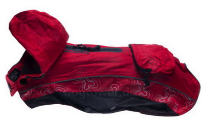 Regen- Hundejacke Rogz RainSkin, rot