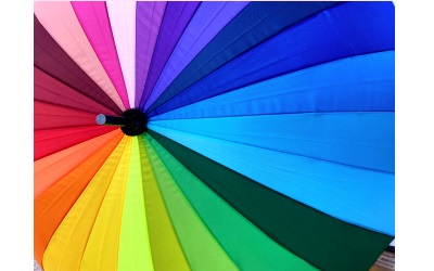 Regenbogen-Regenschirm