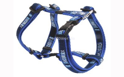Hundegeschirr Rogz Beltz, Indigo Bones