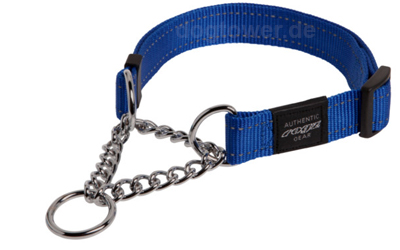 Rogz Utility Stop-Nylonhalsband, marineblau