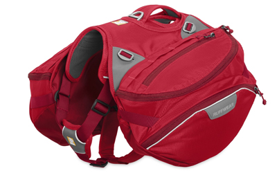 Ruffwear Palisades Pack Hunderucksack, red currant