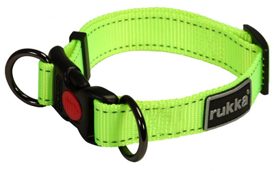 rukka Bliss Neon Collar Hundehalsband, neon gelb