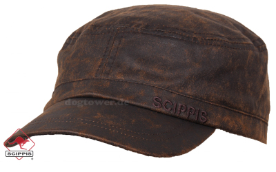 scippis Field Cap Mütze im Military-Look, braun