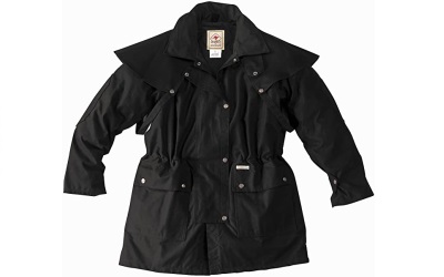 scippis Oilskin Drover unisex Jacke, schwarz