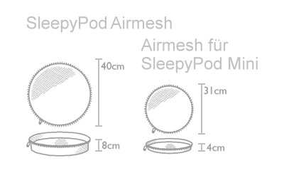 SleepyPod Airmesh Maße