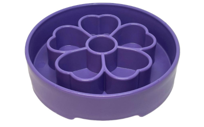 Sodapup Antischlingnapf Flower Design Ebowl Slow feeder, lila