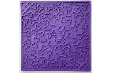 SodaPup Bones Design Lick Mat Hundespielzeug Purple