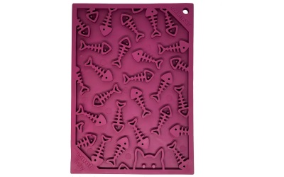 SodaPup Fishy Design Emat Enrichment Lick Mat plum