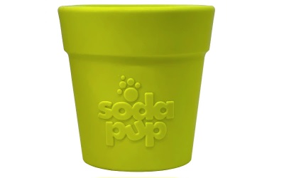 SodaPup Flower Pot Treat Dispenser Blumentopf green