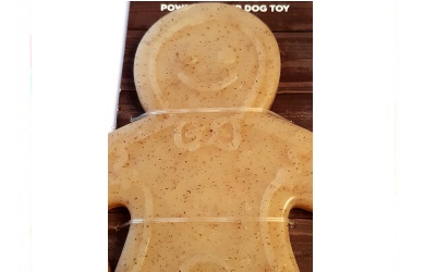 SodaPup Nylon Gingerbread Man Hundespielzeug