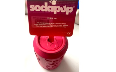 SodaPup Puppy Can Toy Hundespielzeug Pink