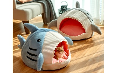 ToyalFriends Shark Shape Hundebett Haus