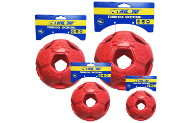 Turbo Kicker Soccer Ball in rot