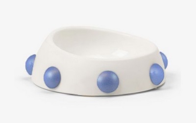 United Pets Boss Bowl Nano White/Blue mother of pearl studs