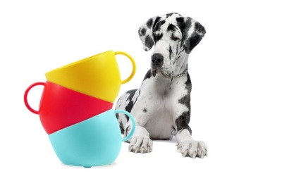 United Pets CUP Dog Bowl Yellow