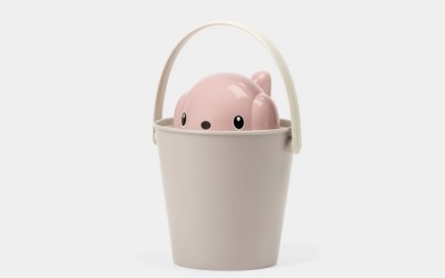 United Pets Futtereimer Crock, Pink/Grau