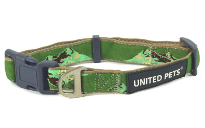 United Pets Hundehalsband Papure, grün Tarnlook
