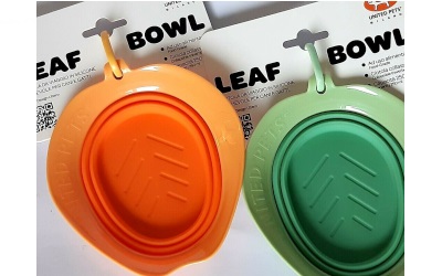 United Pets Leaf Bowl Hundenapf, orange