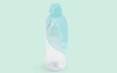 United Pets Leaf Silikonaufsatz für Trinkflaschen, aquamarine