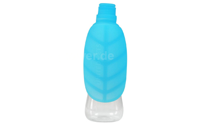 United Pets Leaf Silikonaufsatz für Trinkflasche, blau