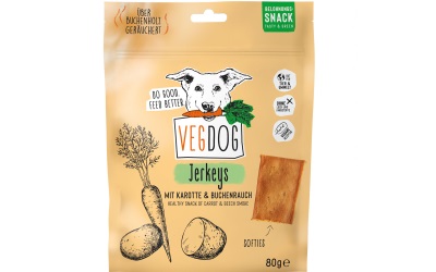 VEGDOG Jerkeys Karotten & Buchenrauch