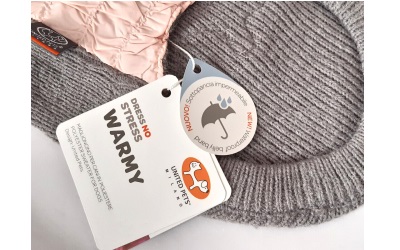 Warmy Turtleneck Sweater Hundepullover, grey pink