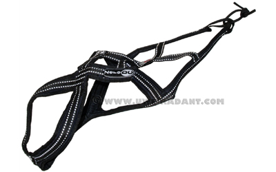 Weltmeisters Dogfood Dogsport X-Back CROSS Zuggeschirr, schwarz