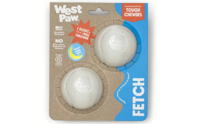 West Paw Zogoflex Boundr Fetch Hundeball, glow