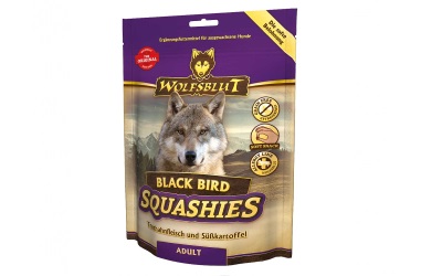 Wolfsblut Squashies Black Bird softer Hundesnack mit Truthahn und Süßkartoffel