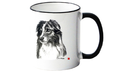 Tasse mit Australian Shepherd Motiv