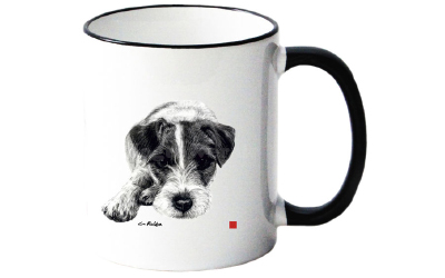 Tasse mit Jack Russel Motiv