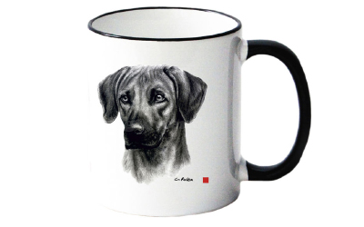 Tasse mit Rhodesian Ridgeback Motiv