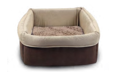 Wolters Eco-Well Hunde - und Katzenbett quadratisch braun/beige