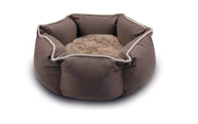Wolters Eco-Well Hunde - und Katzenbett sechseckig braun/beige