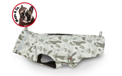 Wolters Outdoorjacke Camouflage für Mops & Co. grau