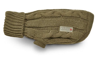 Wolters Strickpullover Zopf für Mops & Co. olive