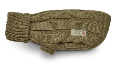 Wolters Zopf-Strickpullover olive