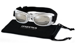 Sunglasses Dogoptics Hundebrille Biker Silver frame/Mirror lens