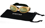 Sunglasses Dogoptics Hundebrille Ibiza Gold frame Light Mirror lens