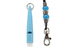 ACME Hundepfeife mit Perlen Pfeifenband, hellblau
