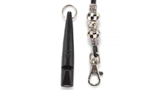 ACME Hundepfeife mit Perlen Pfeifenband, schwarz