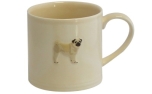 Bailey & Friends Mug Pug Cream