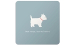 Bailey & Friends Untersetzer Westie Blau