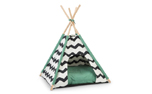 Beeztees Tipi Tent Schlafzelt Kioni, schwarz/weiss
