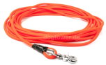 Mystique Biothane Schleppleine Scherenkarabiner, rund, neonorange