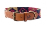 Buddys Dogwear Peruvian Indian Blue dog collar
