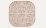 Cafide Eco Plastic Anti-Vacuity Feeder Eaty Beige